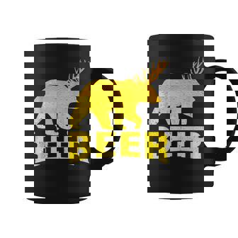 狩猟 ビール スピリット 動物 ティー ベア 鹿 ティー ビール クマ 鹿 コーヒーマグ - Kawaiitshirt