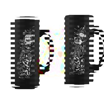 猫 シュガー スカル メキシコ カラベラ 死者の日 ハロウィン コーヒーマグ - Kawaiitshirt
