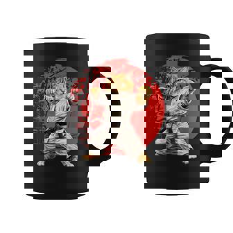 猫 空手 柔道 日本 日没 面白い 空手 猫 コーヒーマグ - Kawaiitshirt