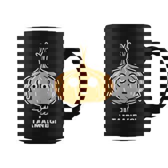 玉ねぎ 顔 イラスト かわいい おもしろ 面白い 簡単 シンプル ゆるい 野菜 長袖tシャツ コーヒーマグ - Kawaiitshirt