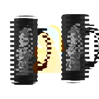 真珠の耳飾りの少女 柴犬 子柴 名画 いぬ イラスト かわいい 犬好き おもしろ 面白い コーヒーマグ - Kawaiitshirt