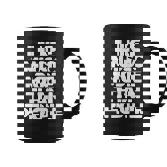 私は人より音楽が好き 長袖tシャツ コーヒーマグ - Kawaiitshirt