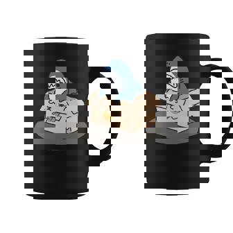 箱入りサメ 長袖tシャツ コーヒーマグ - Kawaiitshirt