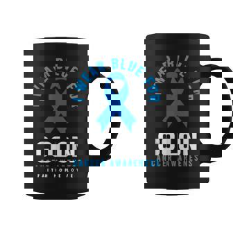 結腸直腸癌 I Wear Blue For Colon Cancer Awareness コーヒーマグ - Kawaiitshirt