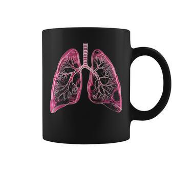 肺の解剖学的2d 医師と呼吸ファン向け コーヒーマグ - Kawaiitshirt