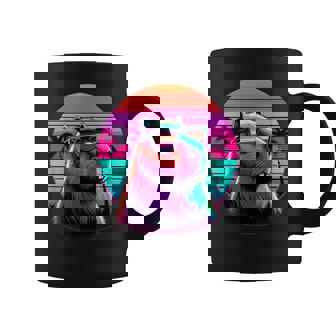 面白いカピバラ ヴィンテージ げっ歯類 レトロ ヴェイパーウェーブ 美的ゴス コーヒーマグ - Kawaiitshirt