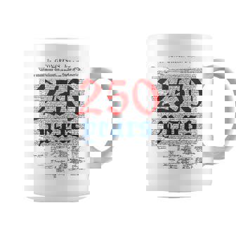 250 Years Declaration Usa History Independence 4Th Of July Coffee Mug | Seseable FR