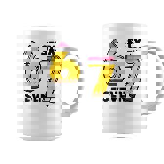 6 7 Six Seven Pencil Teacher Middle High School Humor Coffee Mug | Mazezy