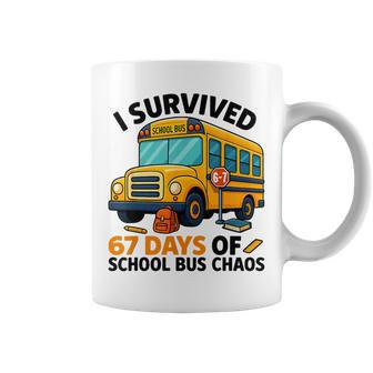 67 Days School Bus Driver Six Seven Meme For Men Women Coffee Mug | Mazezy