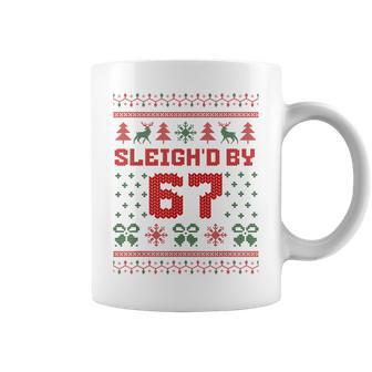 67 Santa Sleigh Ugly Christmas Coffee Mug - Thegiftio UK