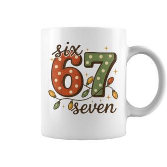 67 Six Seven Gen Alpha Meme Christmas Coffee Mug - Thegiftio UK