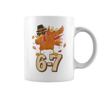 67 Thanksgiving Turkey Dabbing Six Seven Meme Coffee Mug - Thegiftio UK