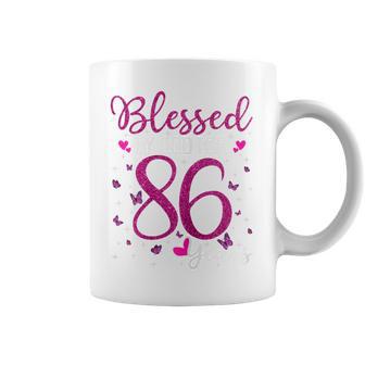 86Th Birthday Blessed By God For 86 Years Old Women Coffee Mug - Thegiftio UK