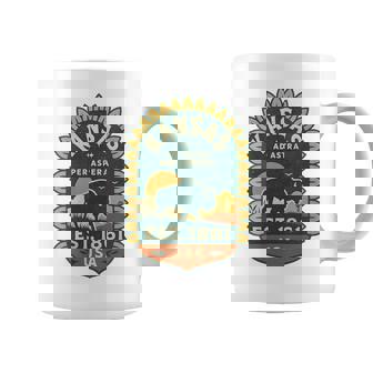 Ad Astra Shirt Kansas Bison Seal Retro Sunrise Emblem Coffee Mug | Mazezy