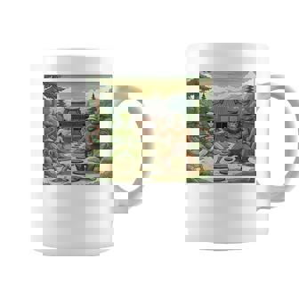 Alien & Bigfoot Tai Chi Coffee Mug | Mazezy