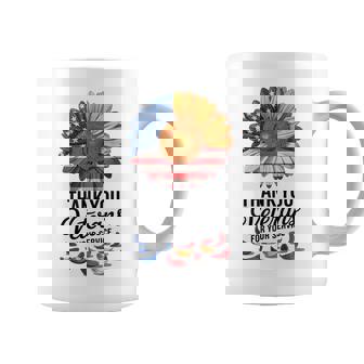 American Pride Sunflower Patriotic Memorial Day Tee Coffee Mug | Mazezy
