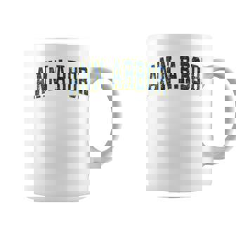 Ann Arbor Michigan MI Vintage Athletic Sports Coffee Mug | Mazezy