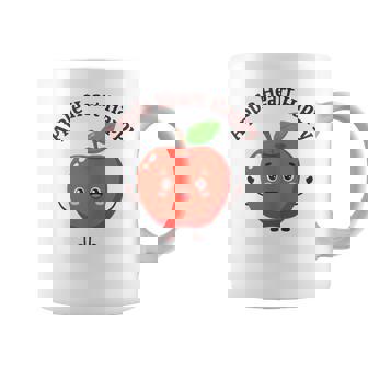 Apple Heart Happy Positivity Inspired Quote Tank Top Coffee Mug | Mazezy