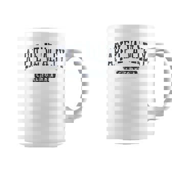 Apple Valley CA J05 Vintage Athletic Blue Coffee Mug | Mazezy