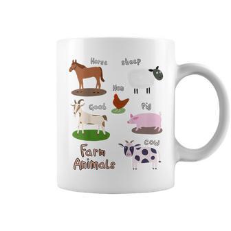 Apprentissage Des Animaux De La Ferme Pour Enfants Tasse - Cadeauxyz