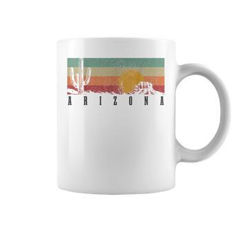 Arizona Vintage Cactus Desert Landscape Pride Souvenir Coffee Mug | Seseable CA