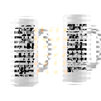 ASL American Sign Language Alphabet Teacher Deaf Tank Top Coffee Mug | Mazezy