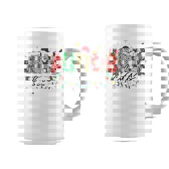 Auntie Claus Aunt Christmas Lights Pajama Family Matching Coffee Mug | Mazezy