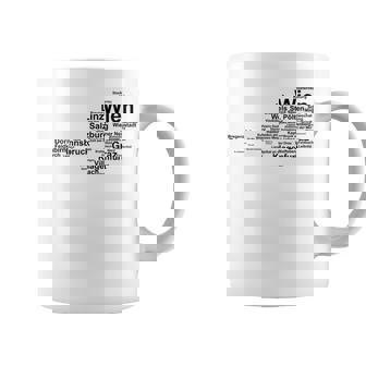 Austria Map Silhouette Cities Towns Travel Vacation Austria Coffee Mug | Mazezy