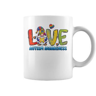 Autism Awareness Love Gnomo De Concienciaobre El Autismo Para Adultos Taza de café - Regaloses