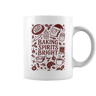 Baking Spirits Bright Sourdough Bread Christmas Doodle Coffee Mug - Thegiftio UK