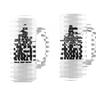 Barbell Gym Fitness Russia Saying Russian Bodybuilding Tank Top Coffee Mug | Mazezy