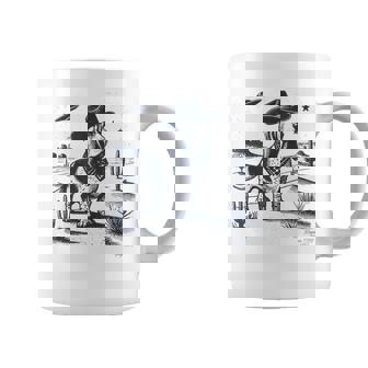 Basset Hound Cowboy Vintage UFO Dog Mom Pet Dad Coffee Mug | Mazezy