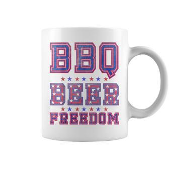 Bbq Beer Freedom シャツ ビンテージ コーヒーマグ - Kawaiitshirt