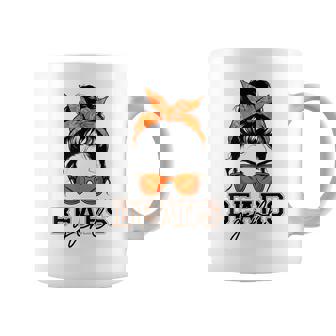 Bears Girl Messy Bun Sports Fan Team Athletic Spirit Coffee Mug | Mazezy
