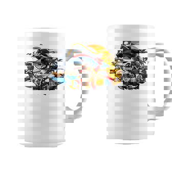 Beer Dad Piratehark グラフィック 漫画 海 アドベンチャーシャツ コーヒーマグ - Kawaiitshirt