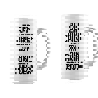 Beer Drinker With A Boxing Problem おもしろワークアウトボクサー 長袖tシャツ コーヒーマグ - Kawaiitshirt