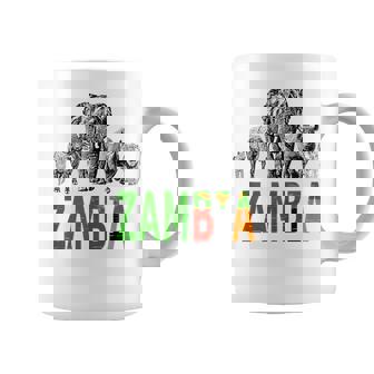 Big Five Zambia Pride African Wildlife Tank Top Coffee Mug | Mazezy