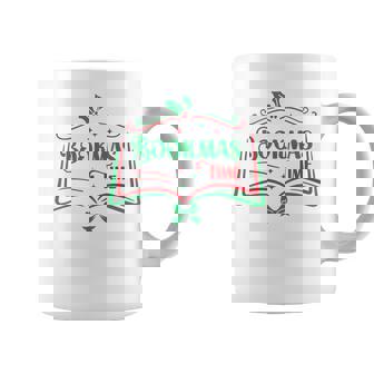 Bookmas Time Reading Book Lover Holiday Print Apparel Tri-Blend Coffee Mug | Seseable FR