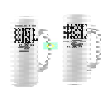 Brasil Est 1500 ブラジル ブラジリアン 国旗 プライド 長袖tシャツ コーヒーマグ - Kawaiitshirt