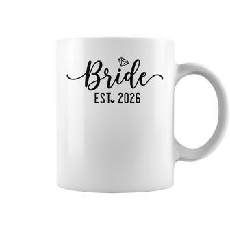 Bride Est 2026 Bride And Groom 2026 Matching Engagement Coffee Mug - Monsterry