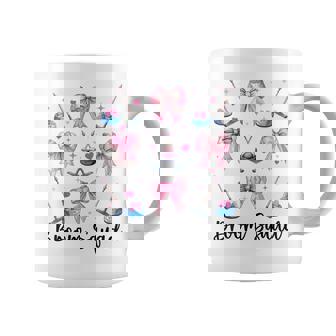 Broom Squad Curling Stone Player Girl Coquette Bow Coffee Mug | Mazezy