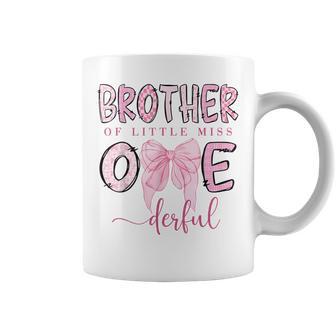 Brother Of Little Miss Onederful Coquette 1St Birthday Girl Coffee Mug - Thegiftio UK