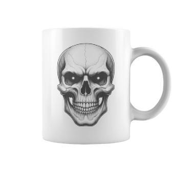 Calavera Diseño Gótico Punk Y Motero Taza de café - Regaloses