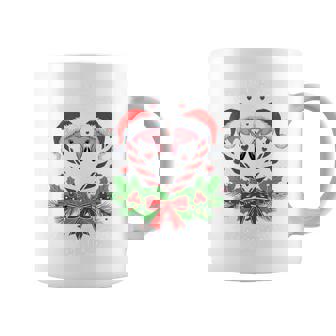 Candy Cane Crew We Stick Together Family Christmas Flamingo Coffee Mug - Monsterry