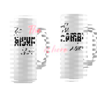 The Capricorn Is Here Astrology Coffee Mug | Mazezy