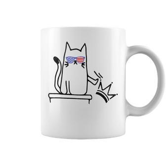 Cat No Kings In America Political Cat Lady Coffee Mug - Thegiftio UK