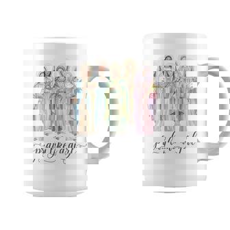 Catholic Saints Pray Like A Girl Christian Faith Coffee Mug | Mazezy