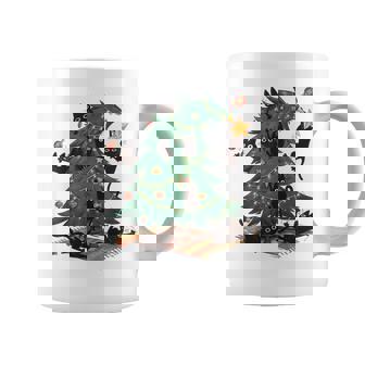 Cats Christmas Tree Lights Kitten Coffee Mug | Mazezy
