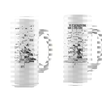 What Cats Really Think Physics Science Nerdy Cat Meme Coffee Mug | Mazezy