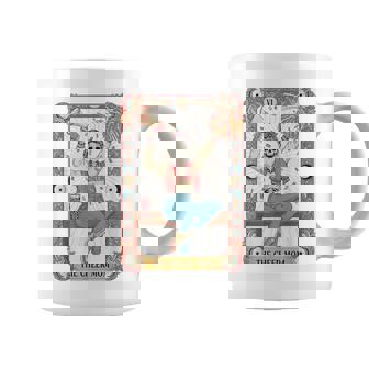 Cheer Mom Skeleton Tarot Card Cheerleader Mama Coffee Gothic Coffee Mug | Mazezy